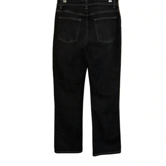 Eileen Fisher Dark Gray Organic Cotton Straight Leg Jeans Size 4 - Picture 5 of 8